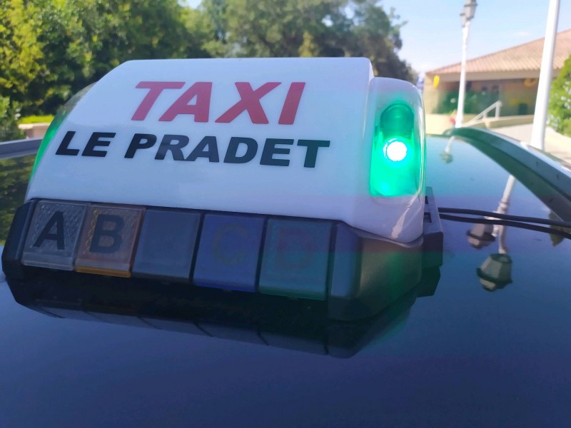 Réservation TAXi ville du Pradet pour une cliente du PRADET pour se rendre a la Gare TOULON règlement CB